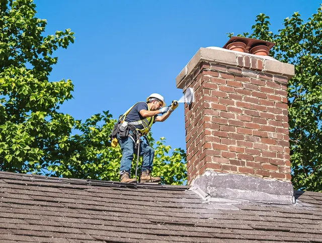 Holliston Chimney Sweep performing an inspection with advanced tools in Holliston, MA