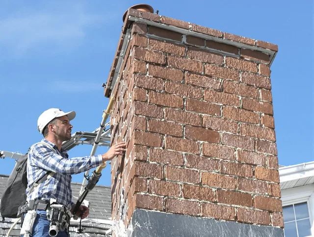 Brickwork for a chimney rebuild by Holliston Chimney Sweep in Holliston, MA