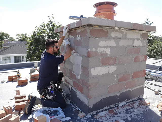 Advanced chimney repair process by Holliston Chimney Sweep in Holliston, MA