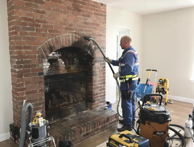 Holliston Chimney Sweep expert performing detailed chimney sweep in Holliston, MA